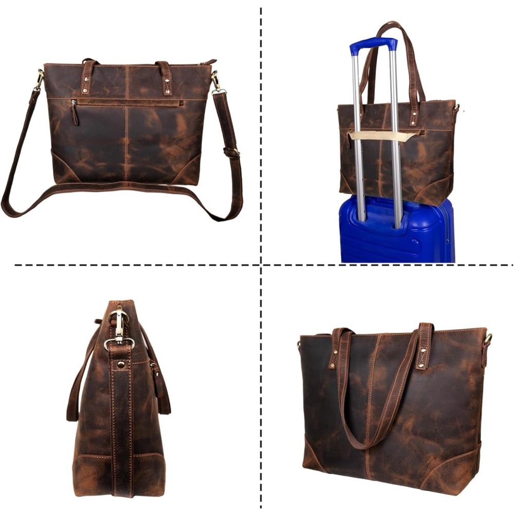 Tote Leather Bag and Crossbody Bag - Picture 8 of 16